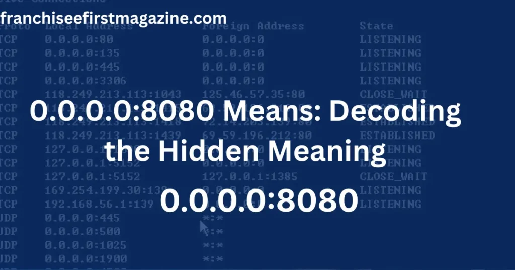 0.0.0.0:8080 Means: Decoding the Hidden Meaning